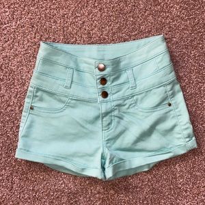 Refuge aqua shorts